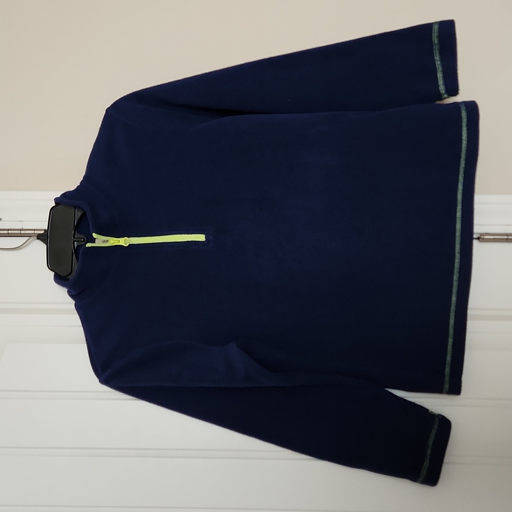 Boys FADED GLORY Large (10/12) Blue Quarter Zipper Pullover